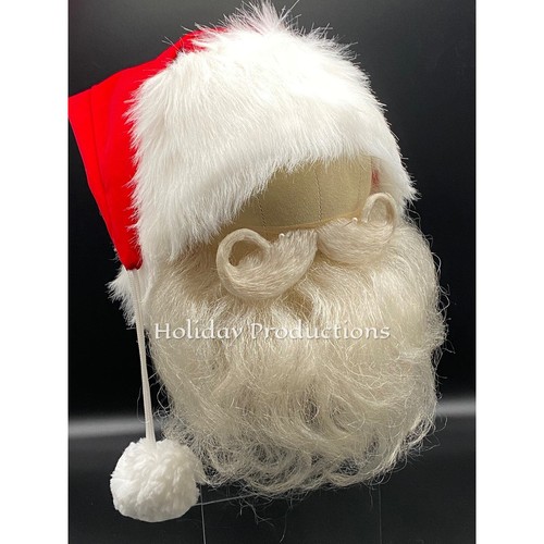 Yak Haar Weihnachtsmann Bart & Schnurrbart Set Theater Menge Versand aus USA Neu - Bild 7 von 10