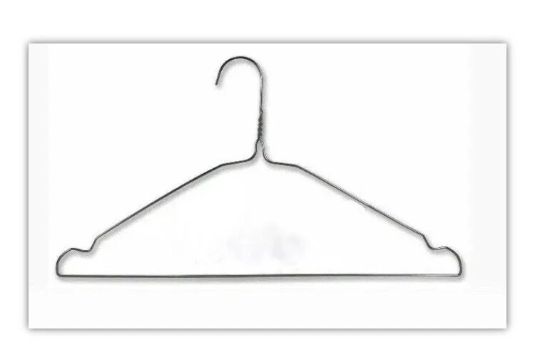 Lotti Da 500 Grucce Appendiabiti Metallo Argento Top! - Immagine 2 di 4