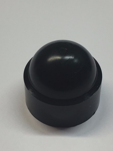 4 x M14 schwarze Abdeckungen freiliegende Sechskantschraubenmutter 22 mm Schraubenschlüssel - Bild 2 von 3