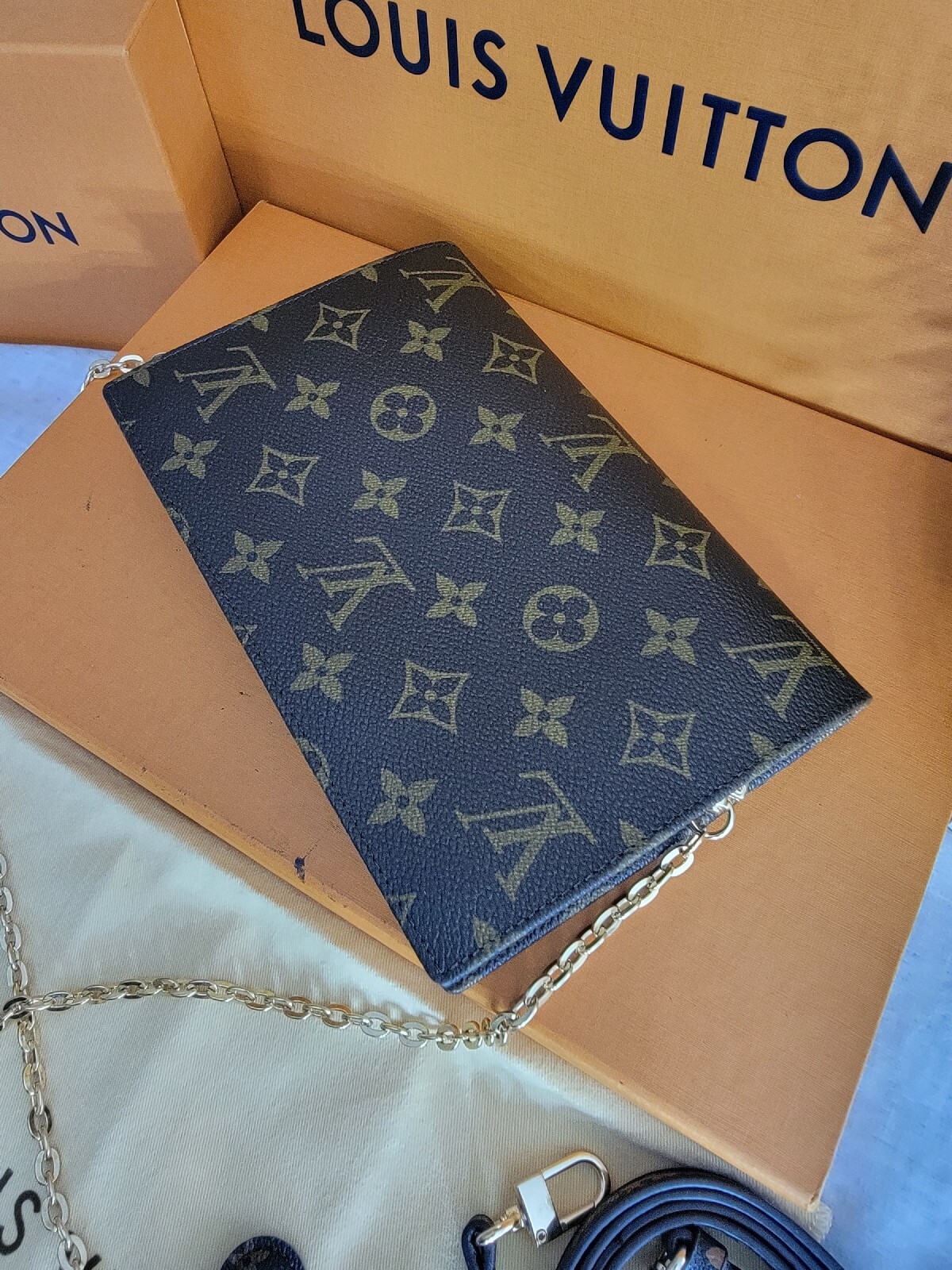 Louis Vuitton, Bags, Rare Lv Pochette Rabat 7 Envelope Clutch Wallet Louis  Vuitton