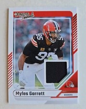 2024 Panini Donruss Football Myles Garrett Threads Patch Cleveland Browns