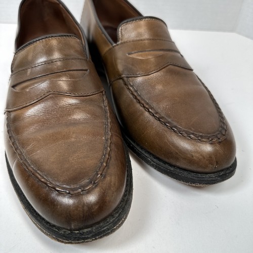 Allen Edmonds ""RANDOLPH"" Leder Penny Halbschuhe Kleid Größe 9 D braune Schuhe - Bild 3 von 24