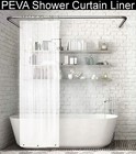 PEVA White Clear Shower Curtain Liner Plastic 70x70