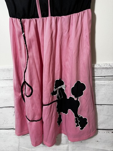 Girls Sock hop Costume Poodle Dress Skirt XL 14/16 - Picture 3 of 9