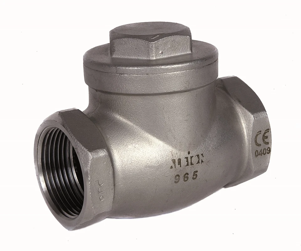 Stainless Swing Check Valve  :  Non-Return Valve  :  1/2" To 2" - Image 2 of 2
