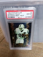 1994 Stadium Club Marshall Faulk Bowman's Best Blue #1 Rookie Card!!
