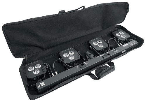 Chauvet DJ 4BAR LT QuadBT ILS Bluetooth Wash Lighting Kit+Tripod+Bag+Footswitch - Picture 9 of 11