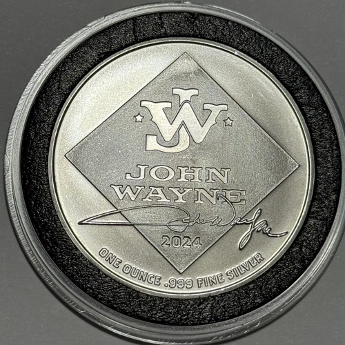John Wayne The Duke Collector Coin 1 Troy Oz .999 Fine Silver Rare Round Medal - Picture 6 of 14