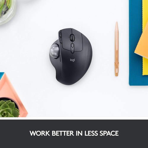 Logitech MX ERGO Advanced Wireless Trackball for Fast Charging Compatible with W - Picture 8 of 9