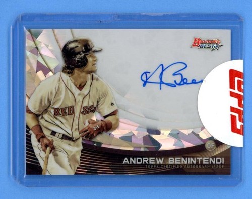 Andrew Benintendi Red Sox Auto 18/25 2017 Bowman's Best Mono Atomic Refractor