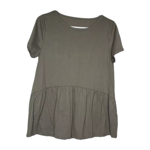 Hibluco Women's Summer Tops Short Sleeve Round Neck Shirt Tunic Blouse M - Bild 1 von 5