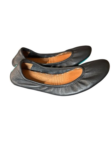 Tieks by Gavrieli Matte Black Leather Ballet Flats Sz 5 Foldable Travel Comfort - Picture 6 of 6