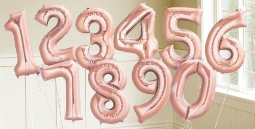 16in Large Number Balloon Foil Mylar Celebration Party Kids Birthday Wedding 662 - Picture 4 of 6