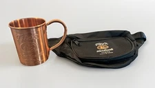 Lot Of 2 Tito’s Vodka Mug & Waist Belt Texas Solid Copper Moscow Mule Fanny Pack