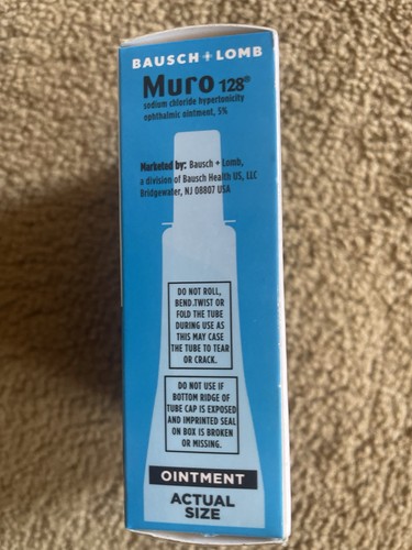 Bausch & Lomb Muro 128 TWIN Packs Sodium Chloride Ointment 5% Exp 1/26 Qty 3 - Picture 5 of 5