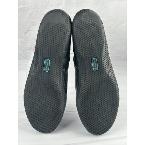 Softwalk Hanover Stiefeletten weiches Leder schwarz seitlicher Reißverschluss S1470-001 Größe 9W - Bild 5 von 16