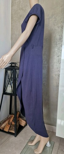 YOINS MAXI SHIRT-KLEID S 36 38 40 M BLAU Kellerfalten Wickeloptik UNGETRAGEN NEU - Bild 2 von 11