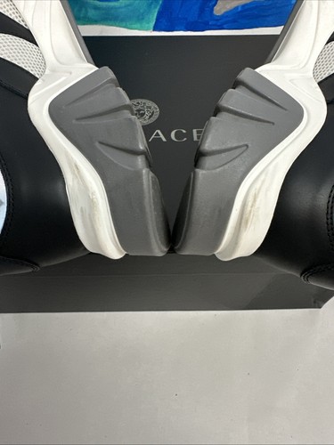 Versace Squalo White Black Mesh/Leder Sneaker EU43 US 10 (DEFEKT LESEN) - Bild 8 von 16