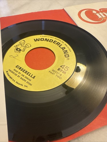 Wonderland Cinderella Childrens Book With Record Vintage 1974 - Picture 3 of 8