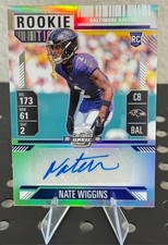 2024 Panini Contenders Nate Wiggins - Rookie Ticket Auto Holo - Ravens (RC)
