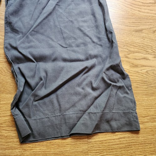 Chelsea & Theodore Pants Womens Size XL Wide Leg Elastic Waist Tencel Gray Belt - Picture 5 of 12