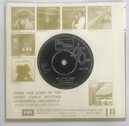 The Jackson 5 - Doctor My Eyes/My Little Baby - Vinyl 7" Single Motown TMG842 - Bild 4 von 6