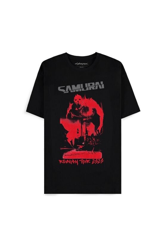 Киберпанковская футболка Herren 2077 - Samurai Reunion Tour 2020 schwarz