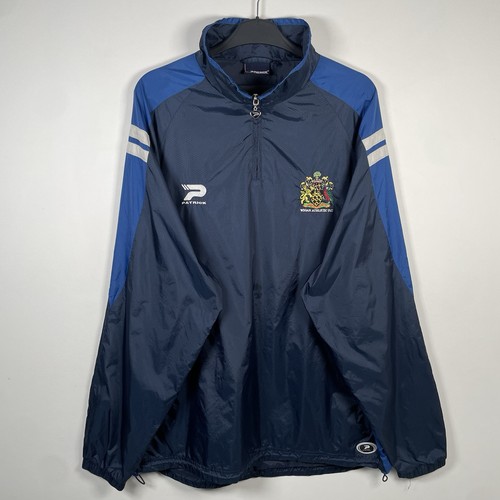 Wigan Athletic 2004/05 1/4 Zip Track Training Jacket Patrick Navy Mens Size XL - Picture 1 of 20