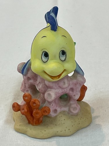 Lote 3 estatuillas de porcelana Sirenita de Disney - Ariel, Platija y Sebastián - Imagen 7 de 16