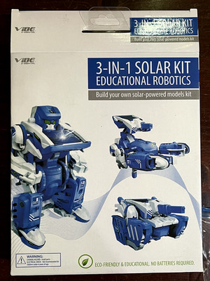 3-IN-1 SOLAR KIT EDUCATIONAL ROBOTICS VIBE ROBOT TANK SCORPION DIY 