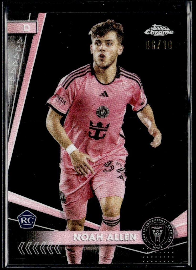2024 Topps Chrome MLS Black Noah Allen RC /10 Inter Miami CF #154