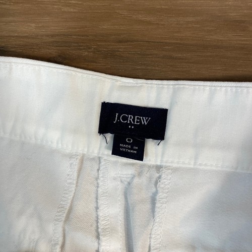 J. Pantaloncini chino bianchi donna Crew taglia 0 - Foto 5 di 8
