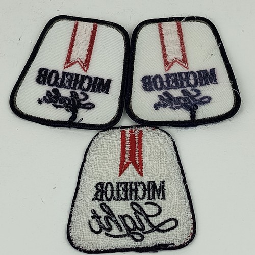 Vintage Michelob Light Patch Lot Of 3 Logo Emblem Beer 2 Iron On 1 Sew On - Picture 5 of 6