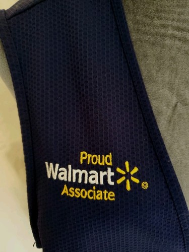 MEDIUM Walmart Vest Dark Blue Employee Adults Proud Associate Vest W/Pockets - Bild 4 von 6