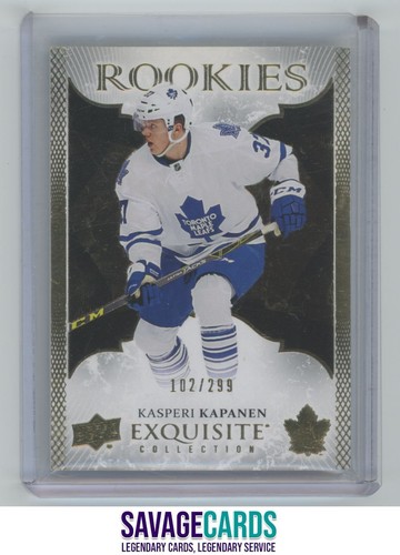 2016-17 Upper Deck ICE Exquisite Gold Rookies Kasperi Kapanen RC /299 #R-22
