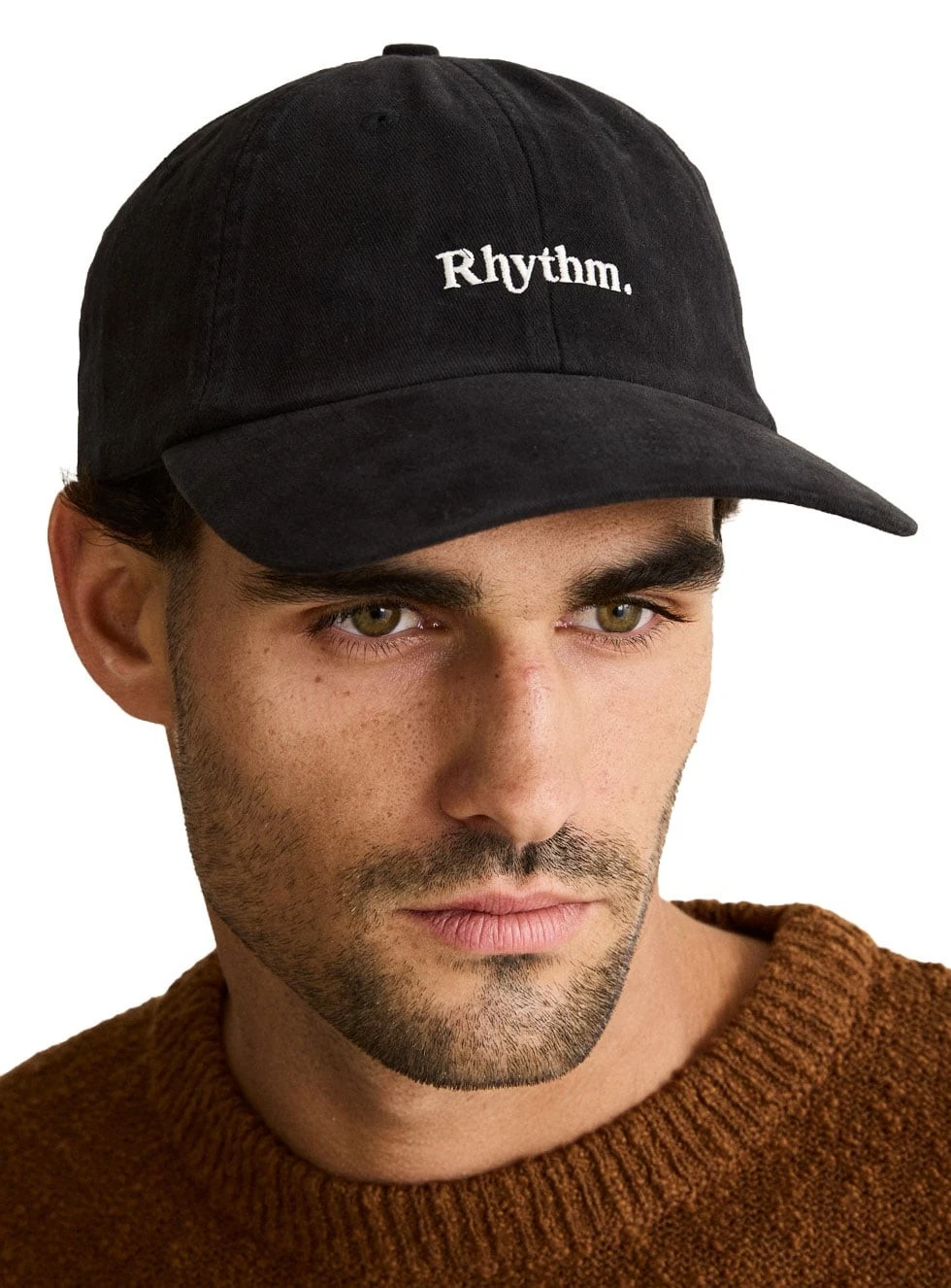 Rhythm Essential Brushed Twill Men's Strapback Hat - Black - New
