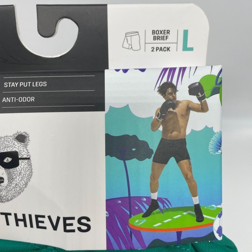 Pair Of Thieves Men's Boxer Briefs 2-Pack Stay Dry Tech Super Cool Size Large - Picture 3 of 3