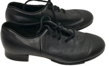    Bloch Black Lace-Up Tap Shoes GUC Youth 4 M Dance Stage Performance