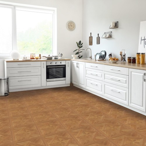 Nexus Self Adhesive 12-Inch Vinyl Floor Tiles, 20 Tiles - 12" x 12", Light Oa... - Picture 2 of 9