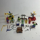 Playmobil Knights Medieval Castle  Vtg 1993 Lot Accessories Flags