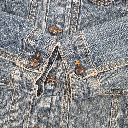 Oshkosh B'Gosh Vintage Size 10 Blue Jean Jacket Kids Denim Button Up Long Sleeve - Picture 2 of 18