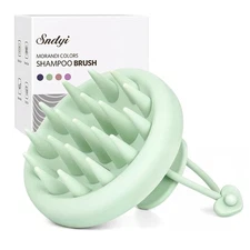 Sndyi Silicone Scalp Massager Shampoo Brush, Hair Scrubber with Soft Silicone Br