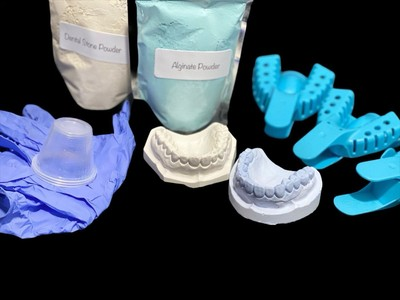 #ad Full Impression amp; Mold Kit – Alginate amp; Dental Stone 3 Trays DIY Impressions $58.99