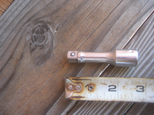 1960er Vintage 3/8" Antrieb x 2-3/4" Länge ** THORSEN *** Steckschlüsselverlängerung 51J USA - Bild 5 von 8