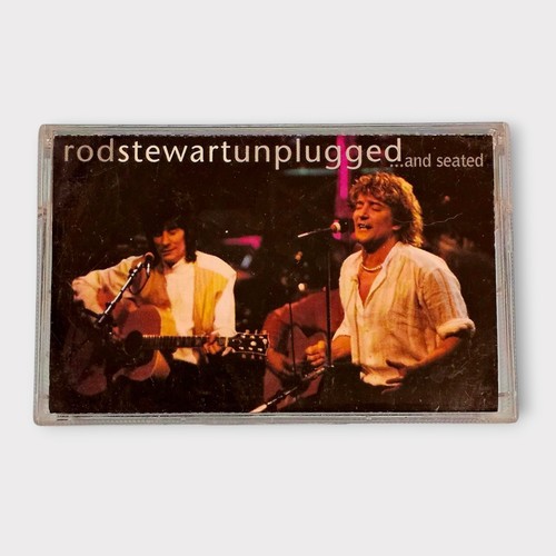 Rod Stewart Unplugged And Seated (Cassette, 1993) Special Guest Ronnie Wood Live - Picture 1 of 6