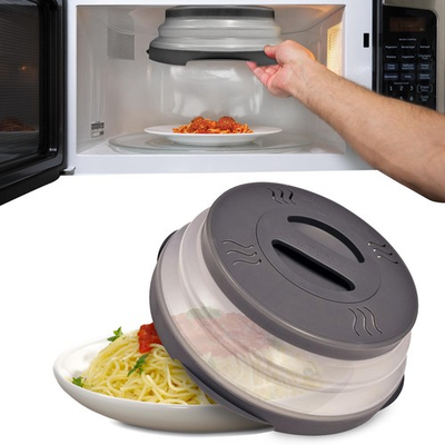 #ad #ad Magnetic Microwave Splatter Cover 12 Inch BPA Free Lid Vented Collapsible Di $45.99