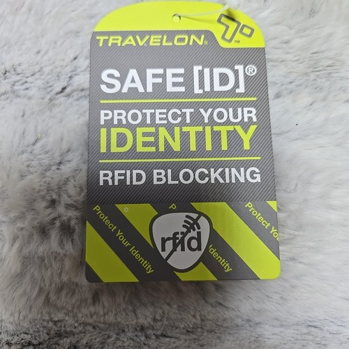 TRAVELON Safe ID RFID Blocking Wallet Checkbook Jade Green Travel Safety New - Picture 7 of 8