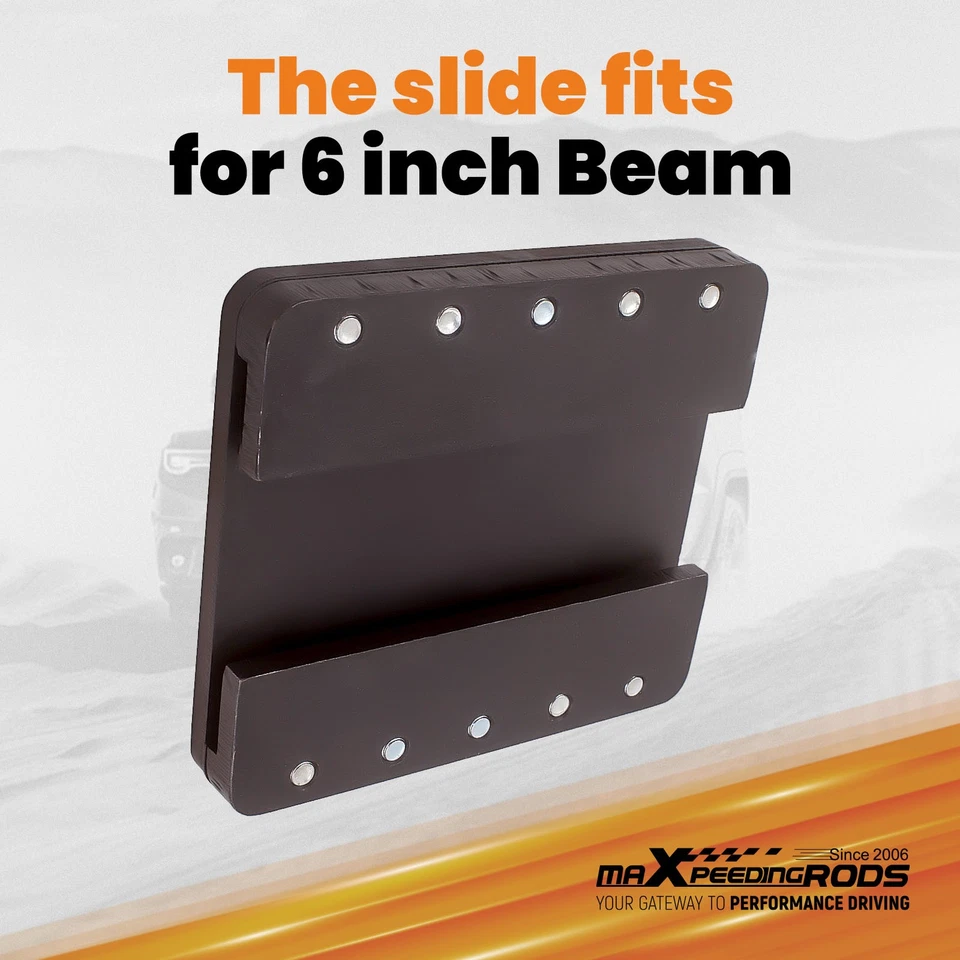 4pcs Log Splitter Slide Wedge Rear Hydraulic Cylinder Mount Set for 6'' Beam - Image 4 of 4