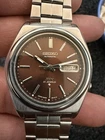 Vintage Seiko 5 Automatic Men's Watch Dx Brown 🤎 dial 6309 Day-Date