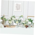 108 Pcs Artificial Flowers in Vase 96 Pcs Faux Greenery Stem Table Clear